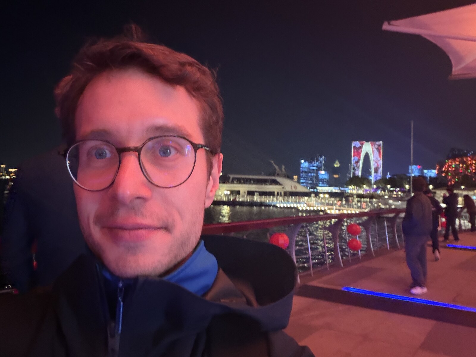 Night view at Jinji Lake in Suzhou after BIOCHINA