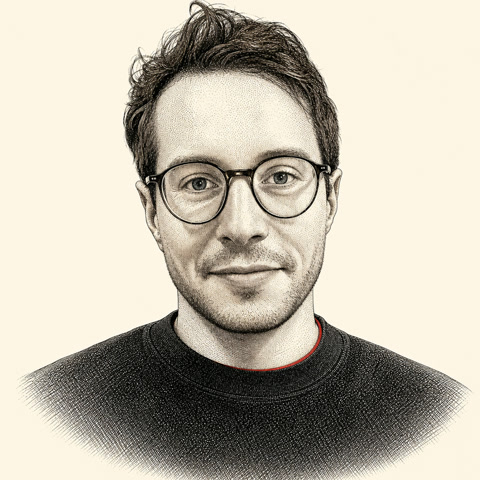 Illustrated portrait of Dr. Dominik Dotzauer