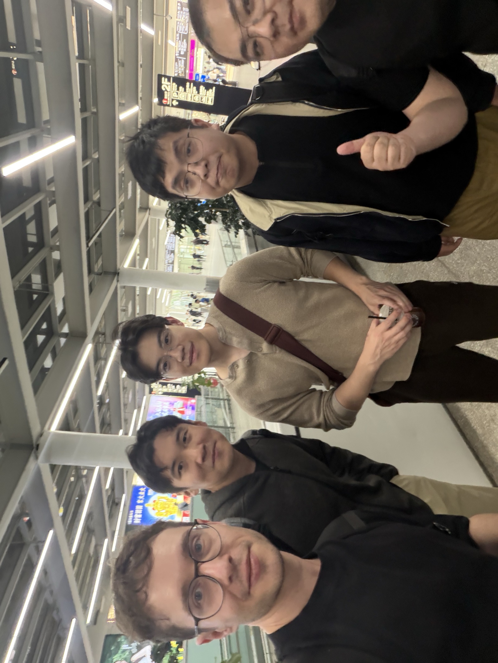 Dom with Arthur Wang Yuqiao at the airport